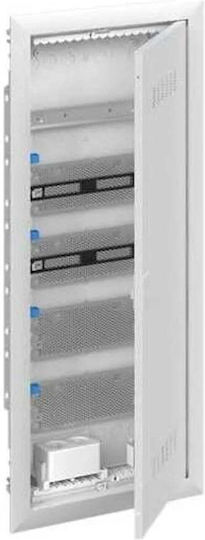 Abb Flush-Mounted Electrical Panel, 5 Rows, 12 Modules