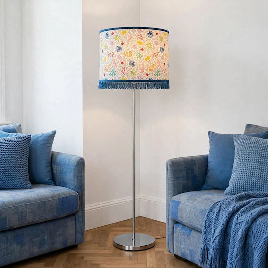 Oxygen Multicolour Coral Floor Lamp with E27 Bulb Socket Coral