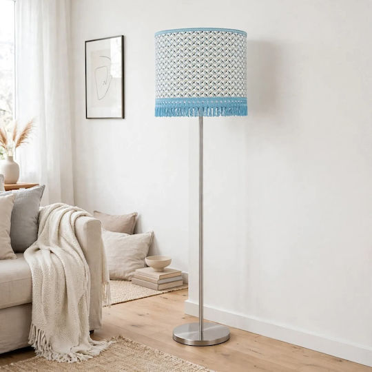 Oxygen Lampshades Lampshades Floor Lamp With E27 Lamp Bulb Base Blue