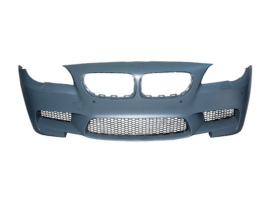 Front Bumper BMW F10/F11 2011-2014 M5 Design Without Parktronic Sensor or Washer Openings Splash Guards