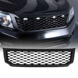 Решетка Nissan Navara D23 Np300 15-20 без емблема, черна матова, LED Решетка Nissan Navara D23 Np300 15-20 без емблема, черна матова, LED