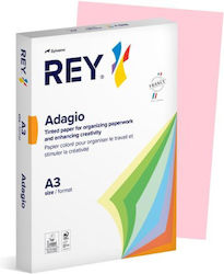 Rey Adagio Printing Paper A3 80gsm 500 Sheets Pink