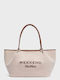 Shopper-Tasche für Damen aus Stoff Tobacco