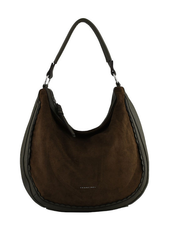 Women's Shoulder / Crossbody Bag Suede Khaki