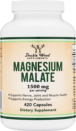 Double Wood Магнезиев малат 225 mg 420 капсули