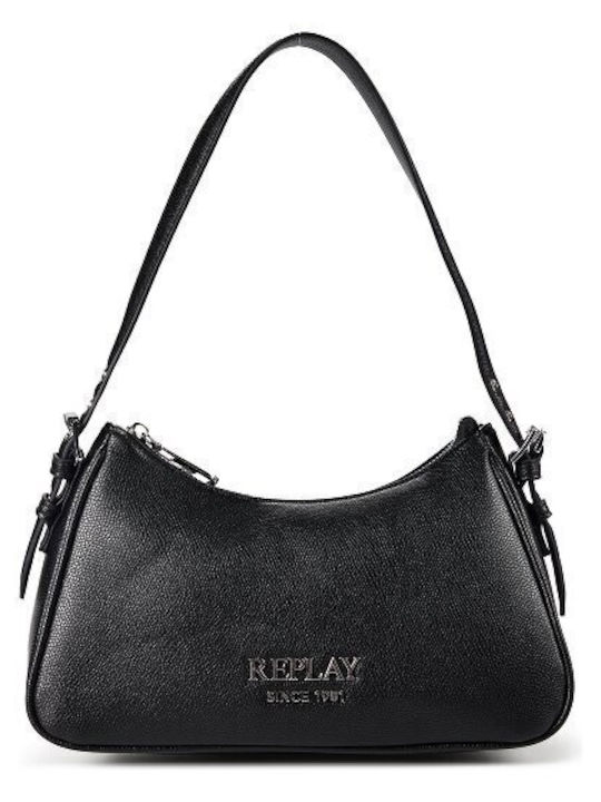 Replay Schwarze Damen-Schultertasche