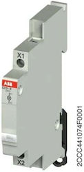 Abb Einzelne Weiße Schalttafel-Kontrollleuchte