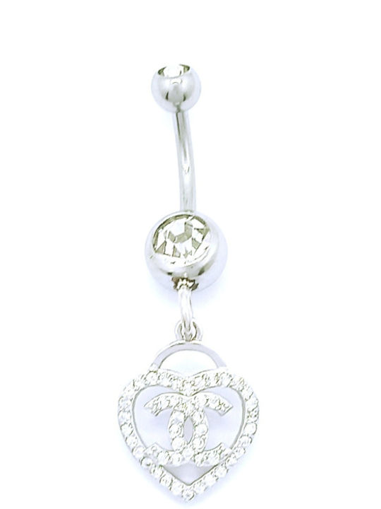 PS Silver Σκουλαρίκι Μπάρα Αφαλού 13mm PS Silver Σκουλαρίκι Μπάρα Αφαλού 13mm