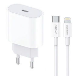 Amaya ACW-E68S+CL64 20W με Καλώδιο USB-C - Lightning