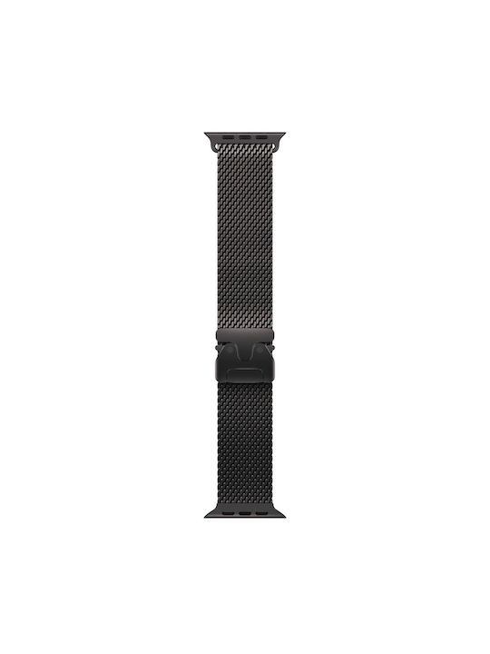 Apple Titanium Milanese Loop 49mm - Medium Stainless Steel Strap Black (Apple Watch 44, 45, 46, 49mm) Apple Titanium Milanese Loop 49mm - Medium Stainless Steel Strap Black (Apple Watch 44, 45, 46, 49mm)