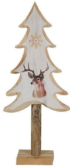 Christmas Decorative Wooden Tree 40cm Brown