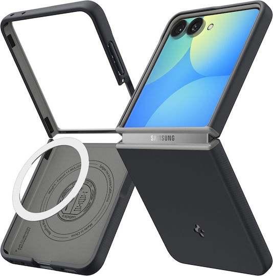 Husă Caseology Nano Pop MagSafe pentru Samsung Galaxy Z Flip8 Spigen, neagră