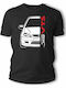 Tstudio Citroen Saxo Vts Facelift Outline T-shirt Черна