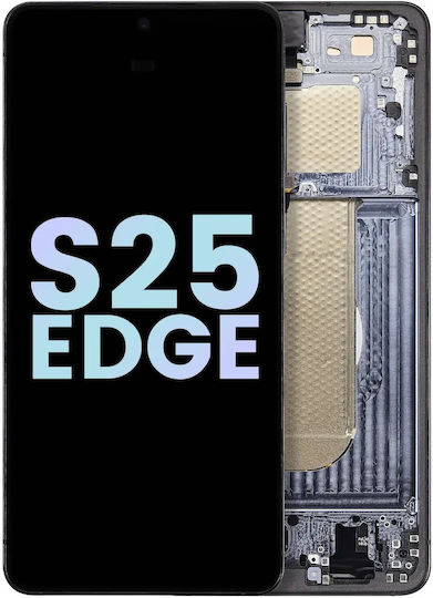 Oled Assembly Frame Compatible Samsung Galaxy S25 Edge Service Pack Titanium Jetblack