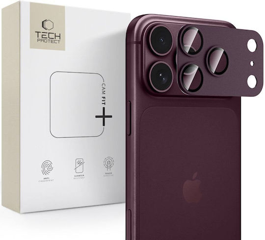Osłona Aparatu Tech-protect Camfull Fit+ Iphone 18 Pro Burgundy 5906302399505