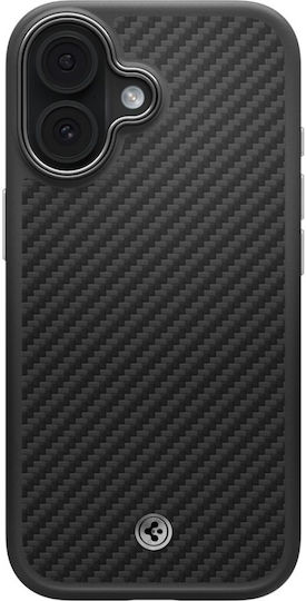 Husă Spigen Enzo Aramid „t” MagSafe pentru iPhone 17, Negru și Argintiu