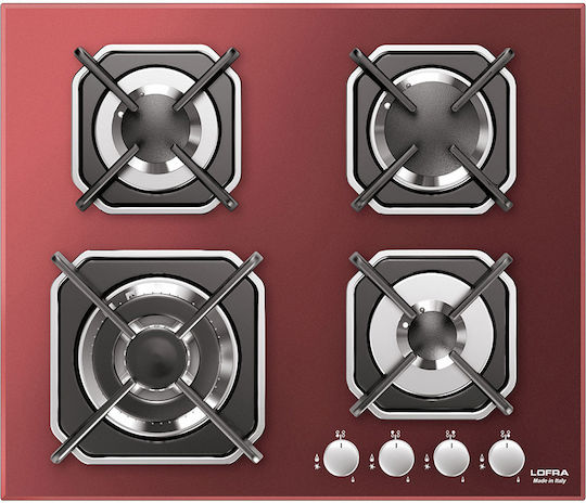 Lofra Independent LPG Hob 56x48cm Red