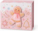Cutie Muzicală de Crăciun în Formă de Biscuit Roz 11 cm