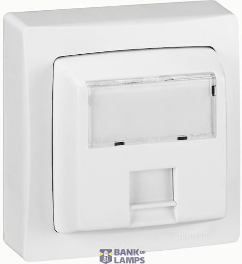 Rj45 Socket Category 5 Ftp Surface Mounting 9 Contacts White