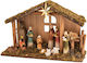 Large Wooden Manger 40x13x26 cm