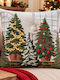 Christmas Pillow Case 3D Print Trees 45x45 Lh2026831