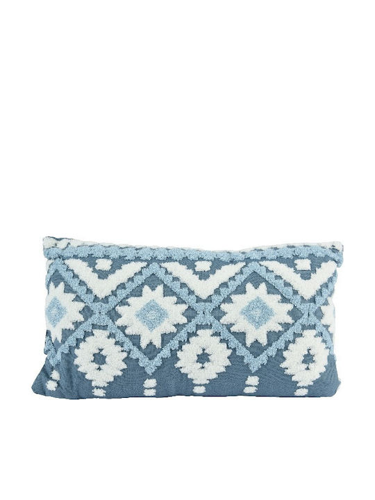 Pernă de Crăciun cu Model Geometric Albastru 50...