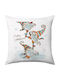 Christmas Nordic Gnomes Sofa Pillow 40x40cm Filling Included