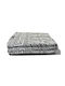 To megalo pazari Chenille Throws Set 3 pcs Grey Black