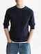 Blaues Langarmshirt