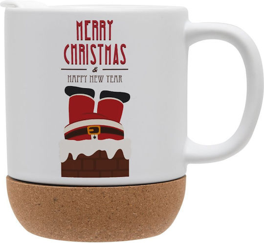 Koupakoupa Weihnachtlicher Keramikbecher Weiß 9 cm 330 ml (mit Personalisierung)