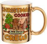 Koupakoupa Weihnachtlicher Keramikbecher, Goldf...
