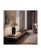Zambelis Lights Diko Table Lamp for E27 Socket with Gold Shade and Brown Base