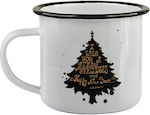 Koupakoupa Weihnachtsbecher aus Metall mit Tann...