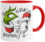 Koupakoupa Weihnachtlicher Keramikbecher Rot 33...