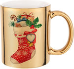 Koupakoupa Weihnachtlicher Keramikbecher Gold 3...