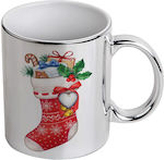 Koupakoupa Weihnachtlicher Keramikbecher Silber...
