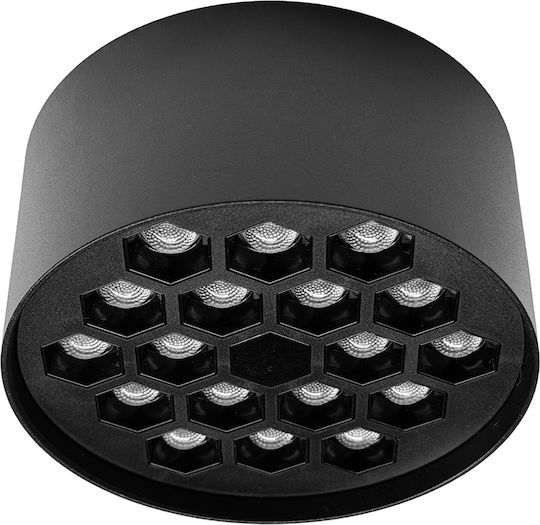 Aca Schwarze Deckenleuchte mit integriertem LED