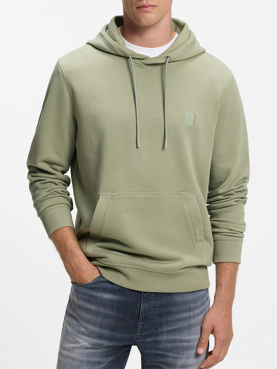 Boss Wetalk Kapuzen-Sweatshirt Lightgreen