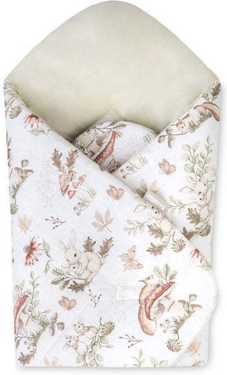 Sensillo Cotton Beige Swaddling & Cradle Blanket 75x75cm
