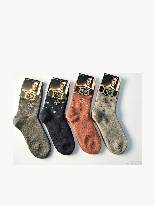 Coco&Hana Γυναικείες Κάλτσες Πολύχρωμες 4Pack