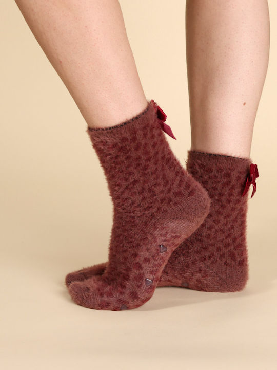 Noidinotte Burgunderfarbene Socken
