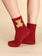 Noidinotte Burgunderrote Socken