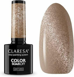 Claresa Nude Glow Cat Eye Light Brown Gel Nail Polish 5gr Claresa Nude Glow Cat Eye Light Brown Gel Nail Polish 5gr