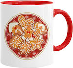 Koupakoupa Weihnachtlicher Keramikbecher Weiß 3...