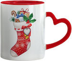 Koupakoupa Weihnachtlicher Keramikbecher Herzen...
