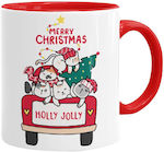 Koupakoupa Weihnachtlicher Keramikbecher Weiß 3...