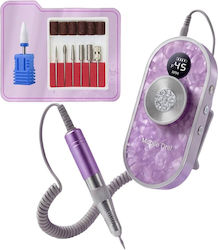 Battery Nail Drill Purple
