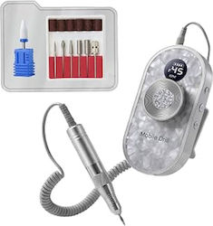 Silver Battery Nail Drill