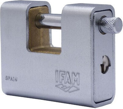 IFAM Steel Monoblock Padlock with Key 80mm