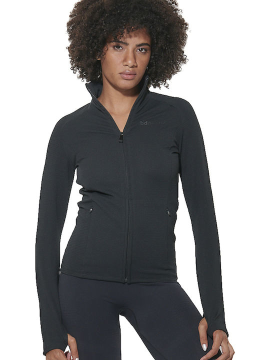 Women's Athletic Cardigan Black